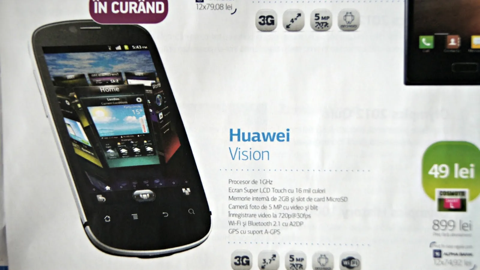 Huawei Vision În oferta Cosmote prin magazinele Germanos