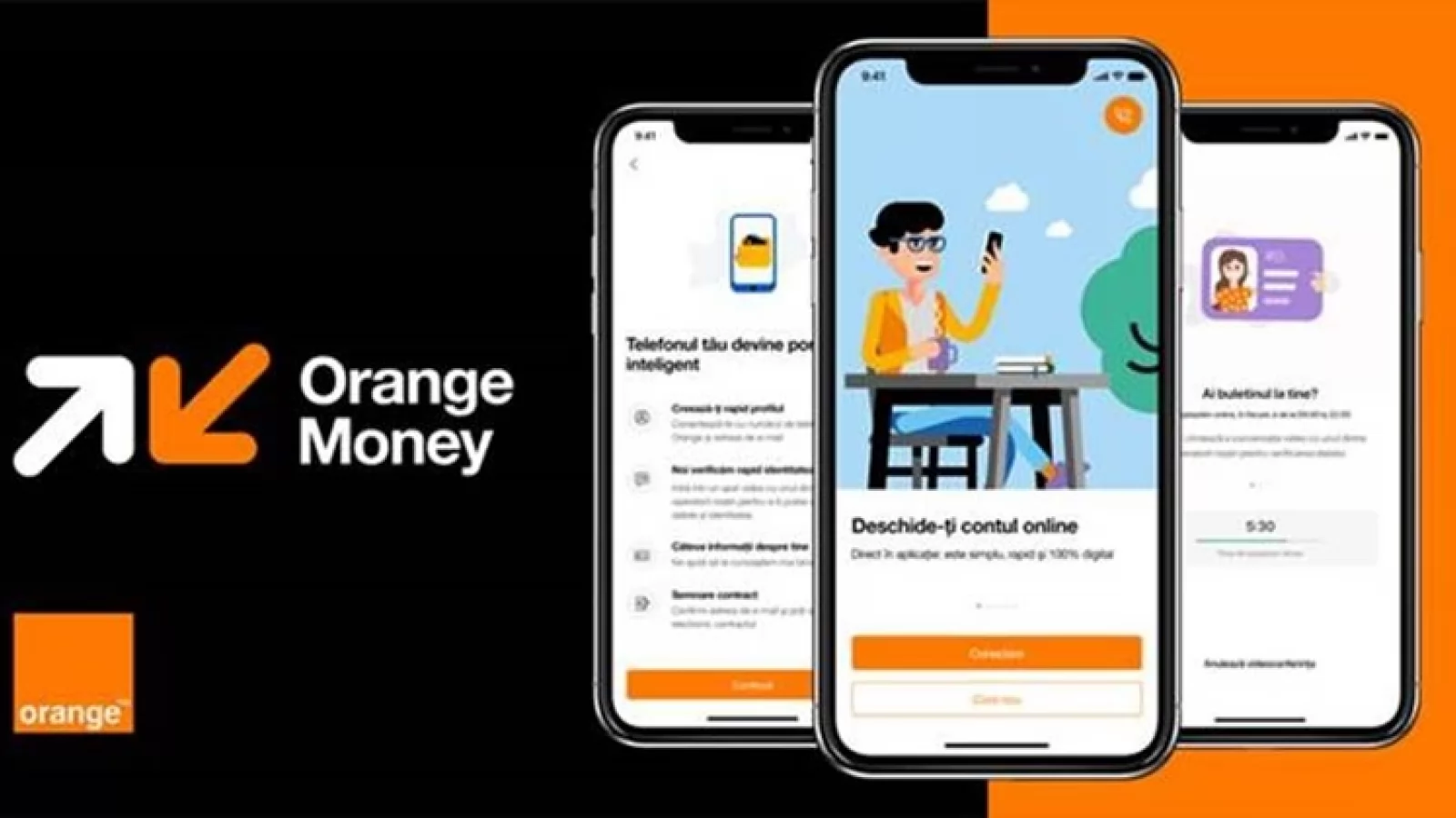 Dacă ești client Orange îți poți deschide acum un cont Orange Money în doar 10 minute, prin înrolare 100% digitală