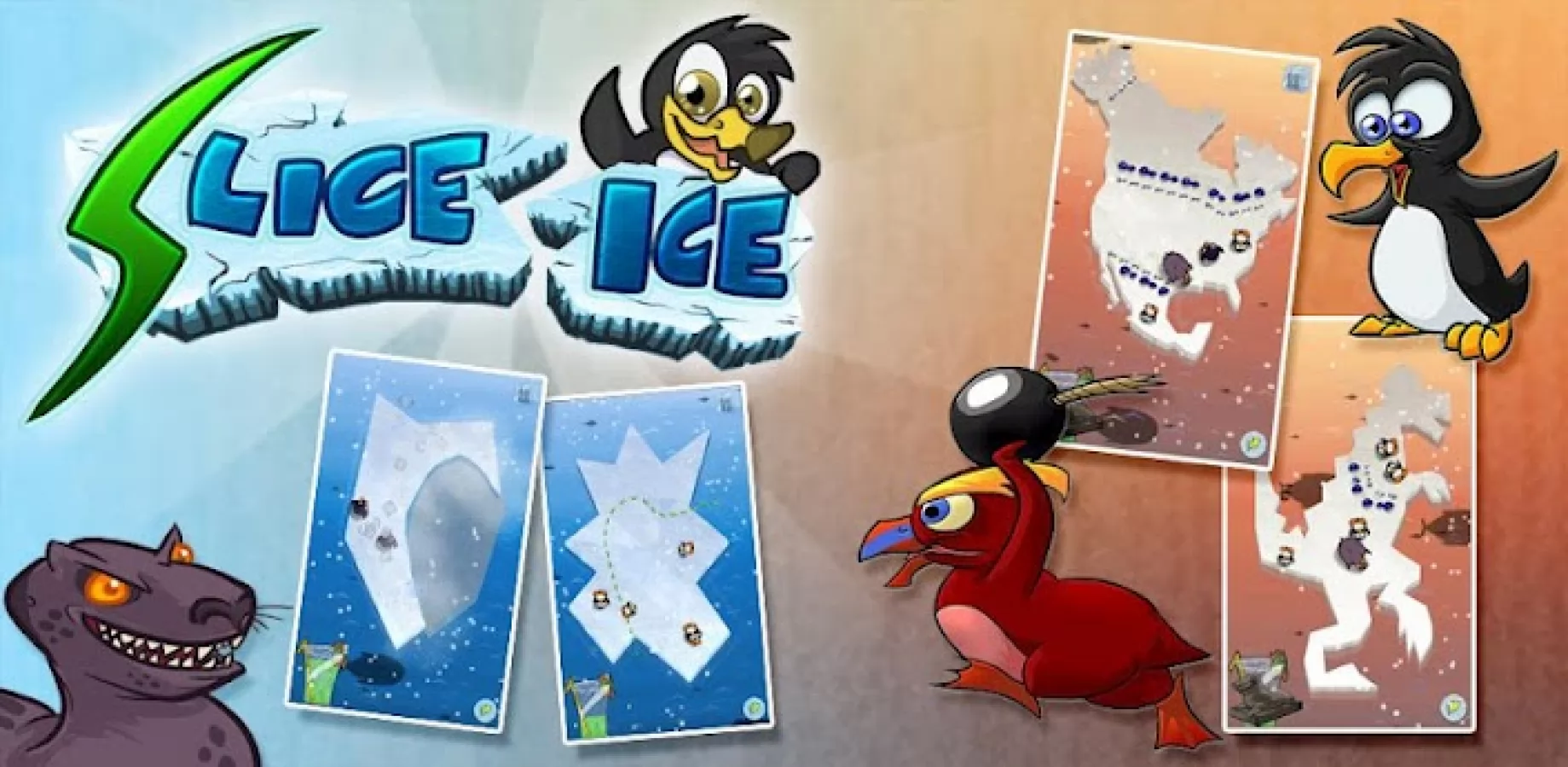 Slice Ice Review - tăiem gheață și evităm pinguinii, simplu ca bună ziua! (Video)