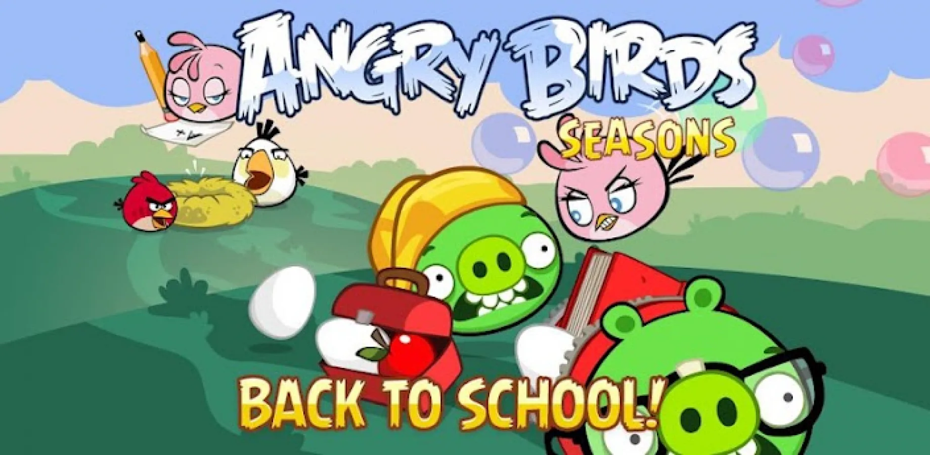 Angry Birds Seasons Back to School review (Android) - 20 de nivele prea ușoare și o pasăre roz nouă (Video)