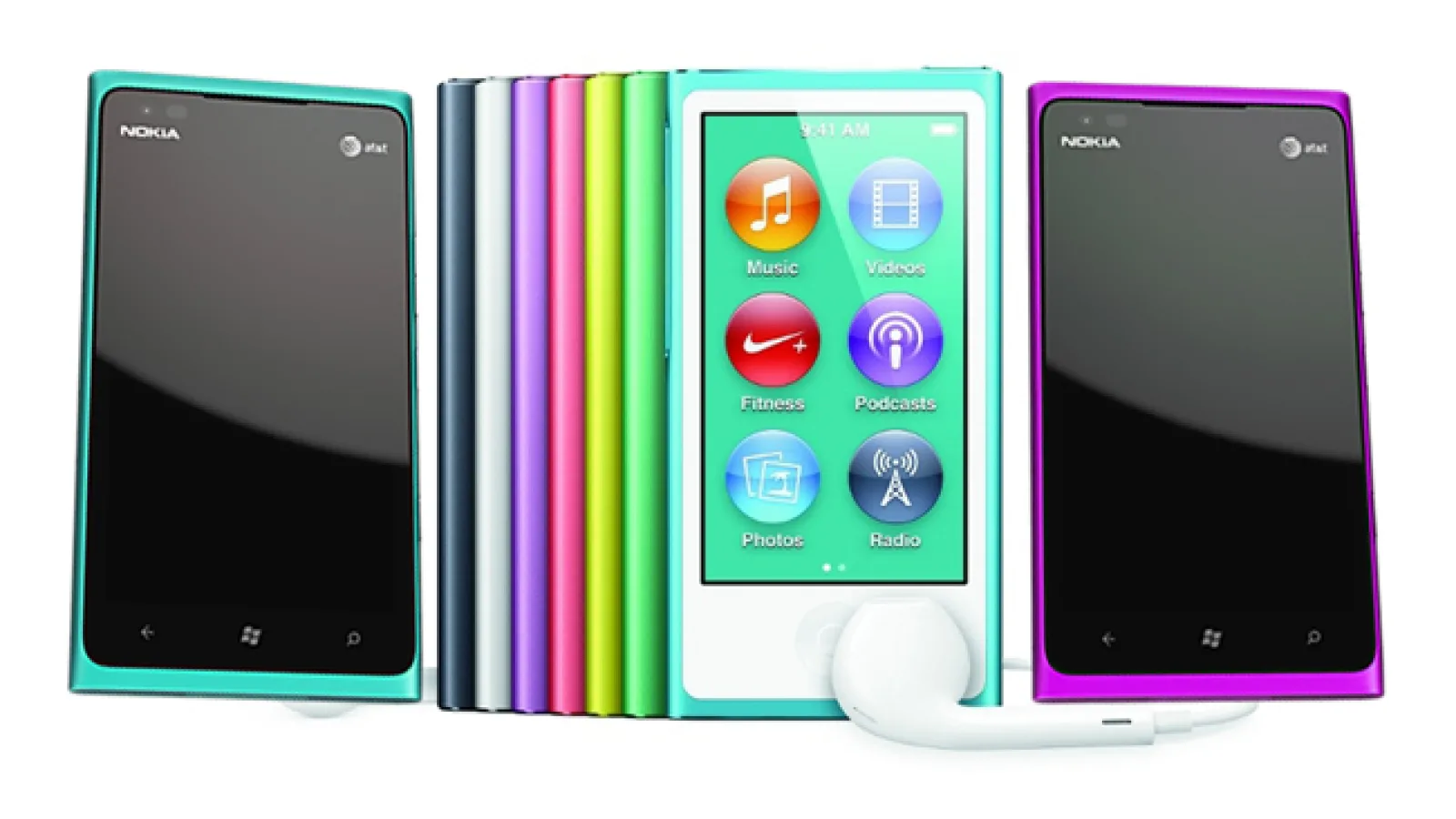 Noul iPod Nano seamănă destul de mult cu Nokia Lumia; Proces?