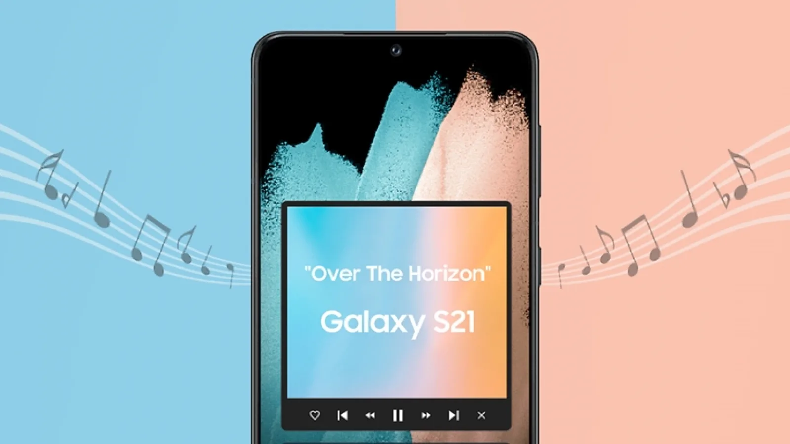 Melodia dedicată seriei Galaxy S21, “Over The Horizon”, poate fi ascultată acum online