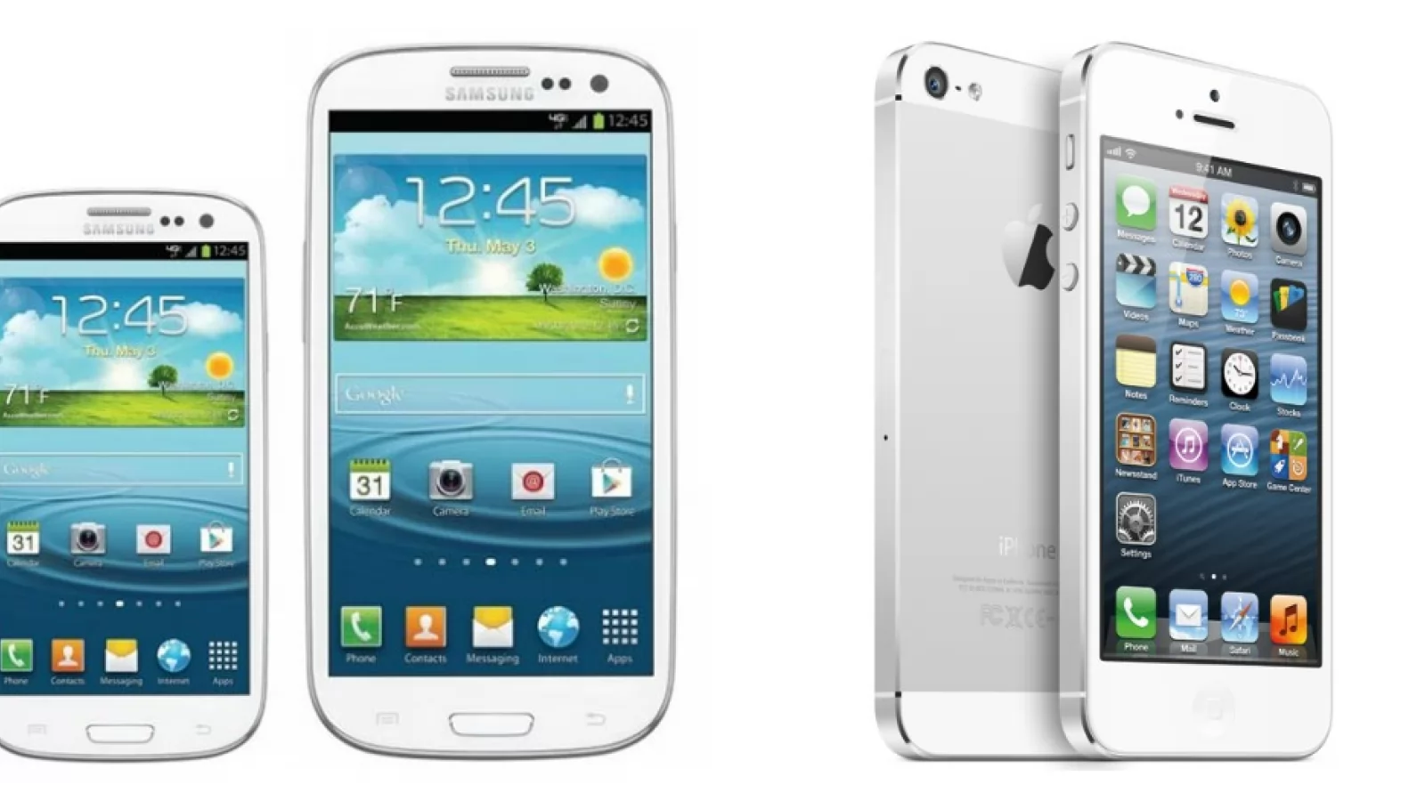 Samsung Galaxy S III vs Samsung Galaxy S III mini vs iPhone 5 - asemănări și deosebiri