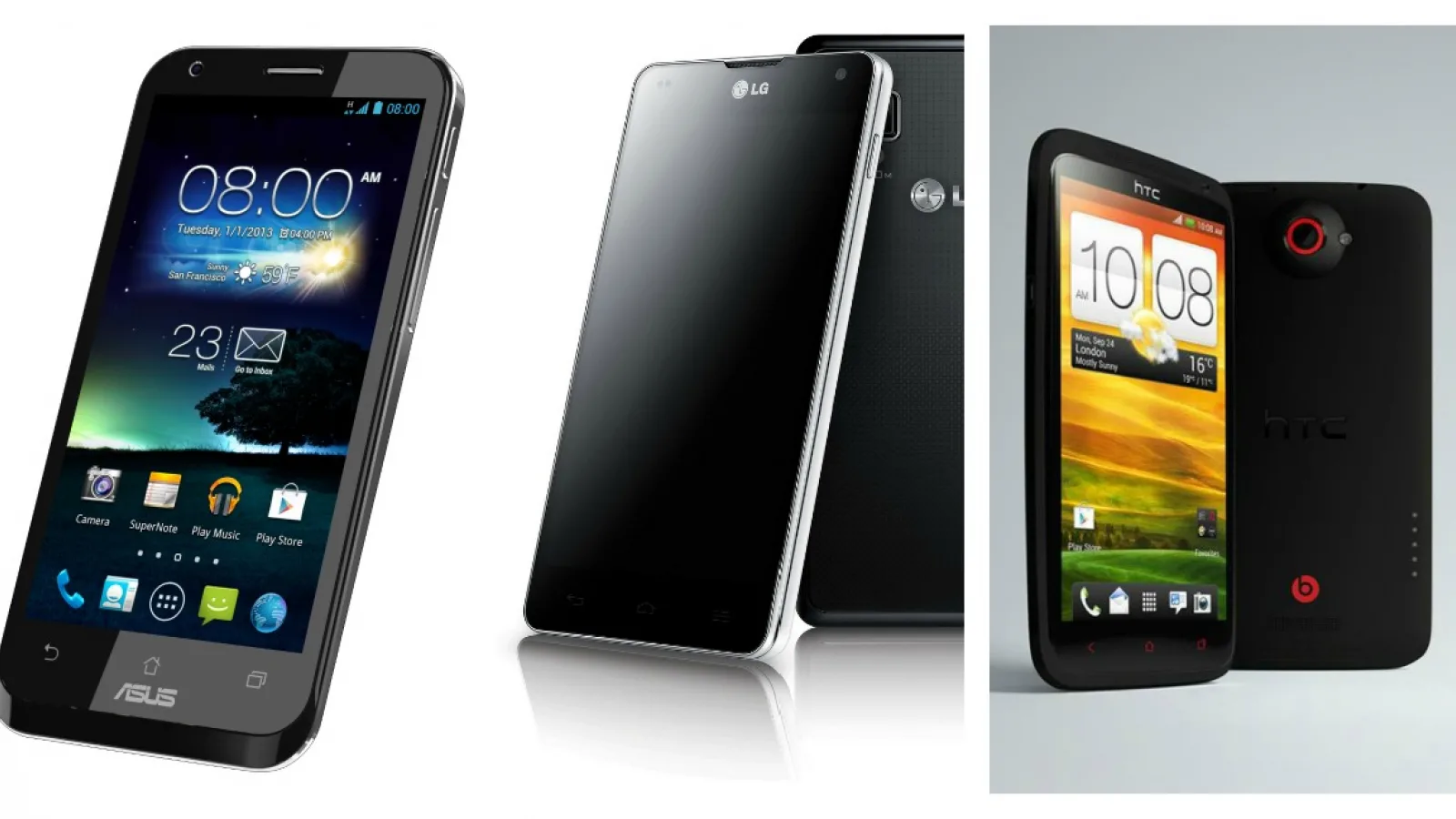 ASUS Padfone 2 vs LG Optimus G vs HTC One X+ - lupta Între telefoane Android de top cu procesor quad-core se Întețește la final de an