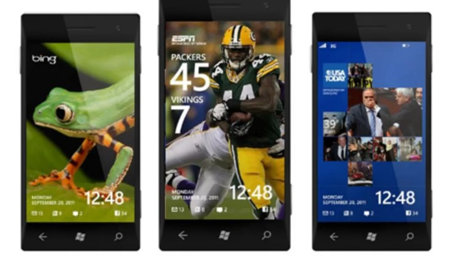 Windows Phone 8 primește wallpaper-uri live: ESPN, USA Today și Bing
