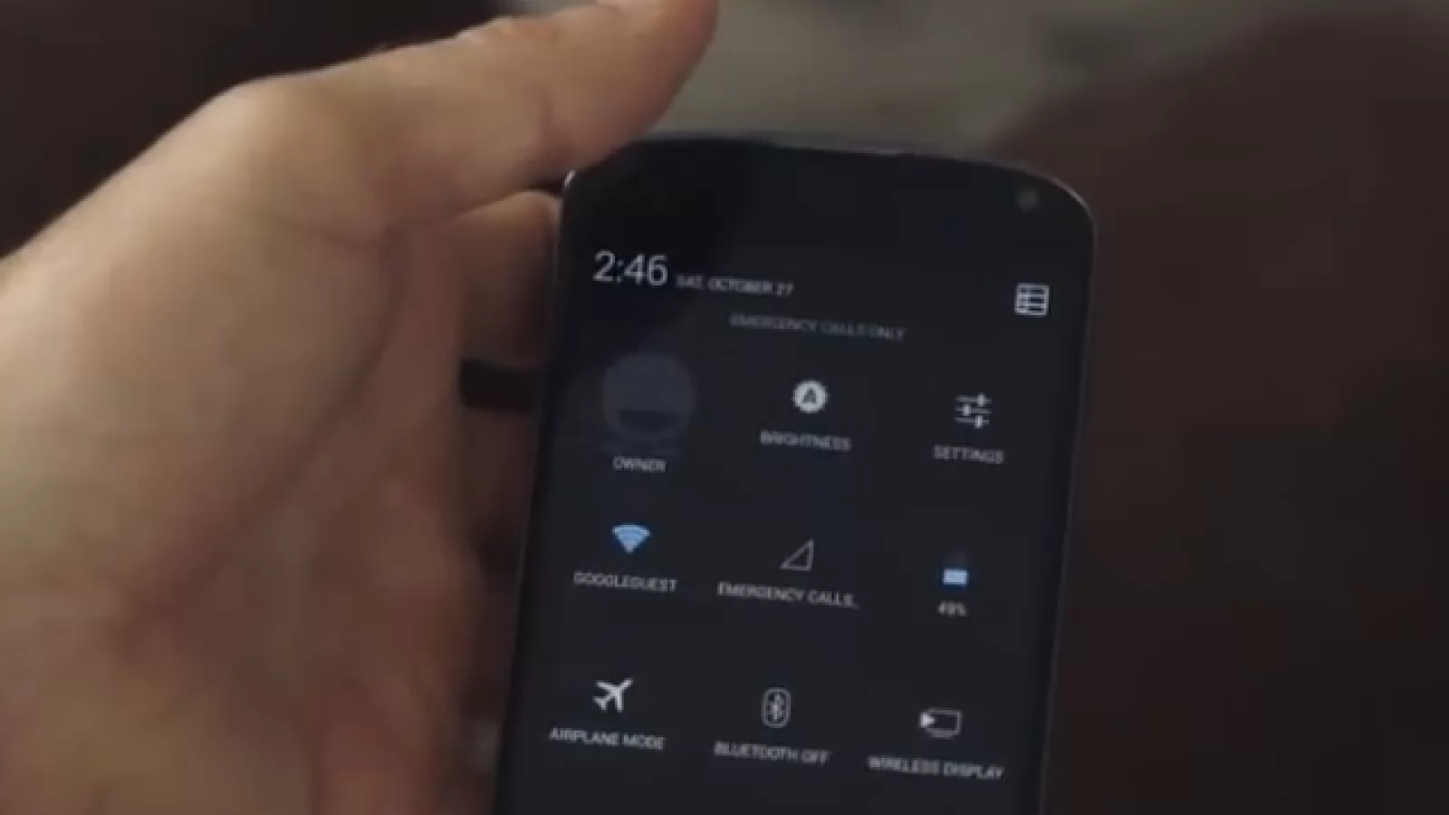 Cum arată Quick Settings În Android 4.2: swipe cu două degete și ați ajuns acolo! (Video)