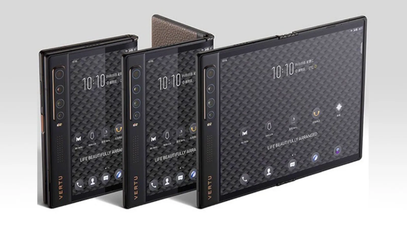 Vertu Ayxta Fold 5G este un telefon pliabil de lux, practic un Royole Flexpai 2 rebranduit