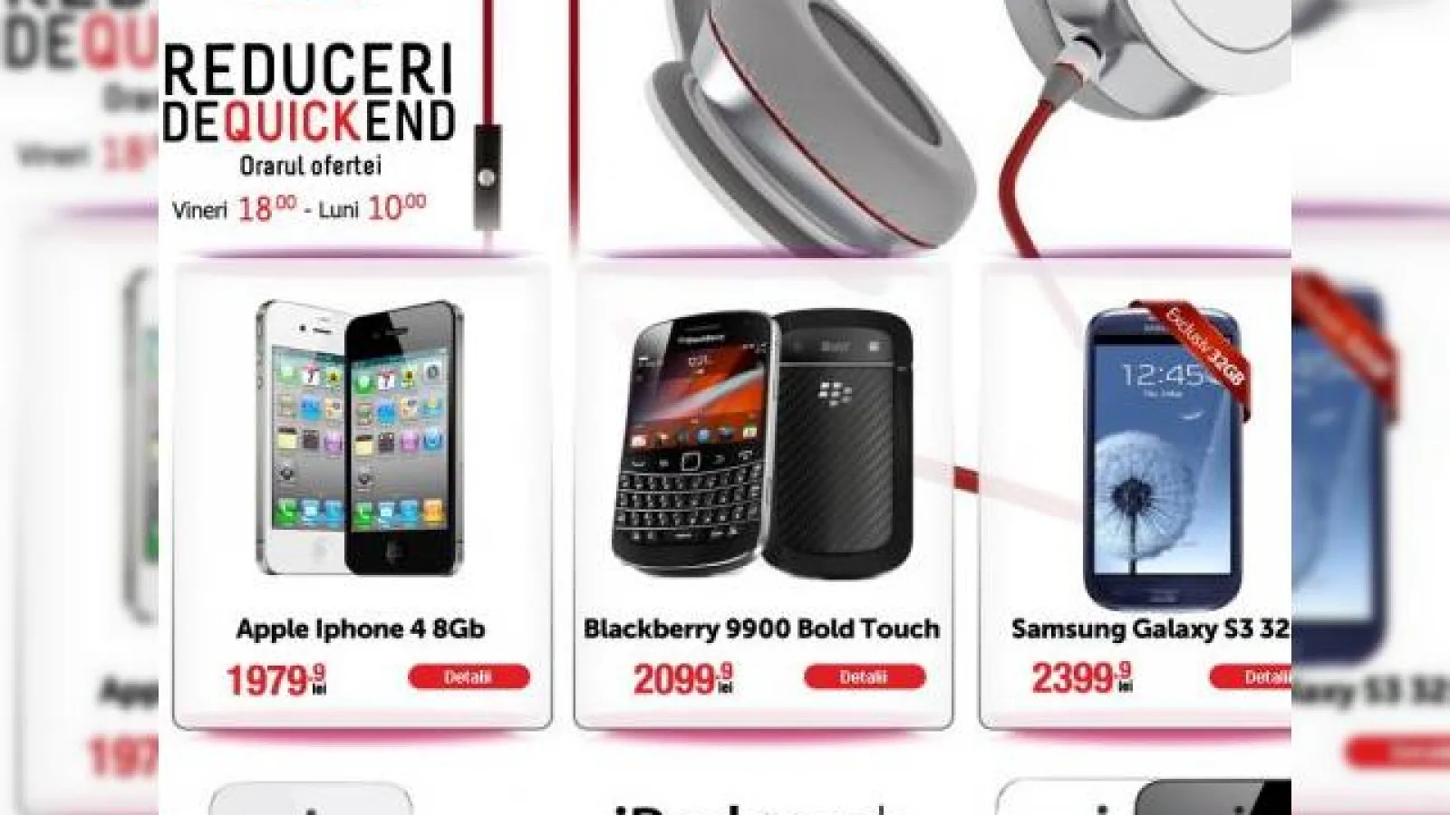 Reduceri de Quickend: 16 - 19 noiembrie 2012