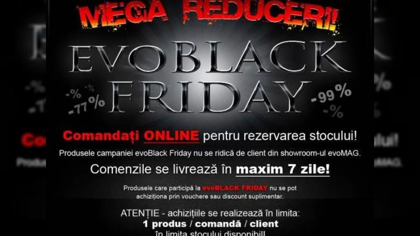 Ultima zi de Black Friday la evoMAG.ro! Iată ultimele reduceri pe care le puteți prinde!