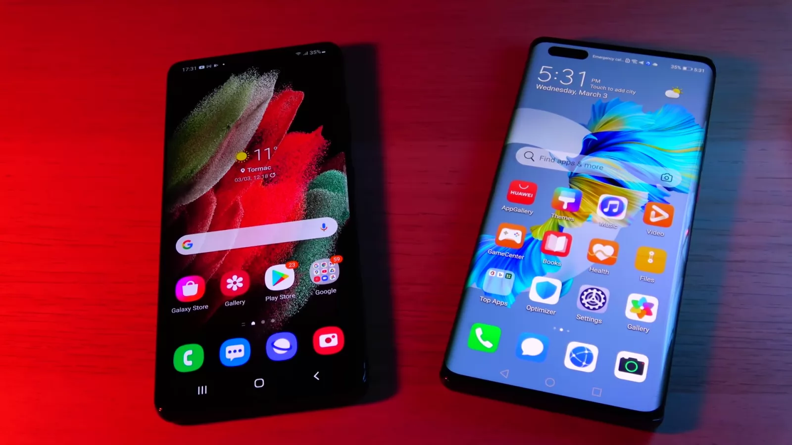 Huawei Mate 40 Pro versus Samsung Galaxy S21 Ultra în bătălia super camerelor flagship la început de 2021 (Video)
