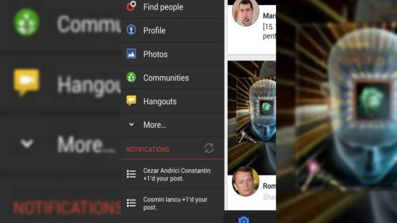Aplicația Google+ pentru Android este actualizata, primește suport pentru GIF-uri animate, editarea profilului