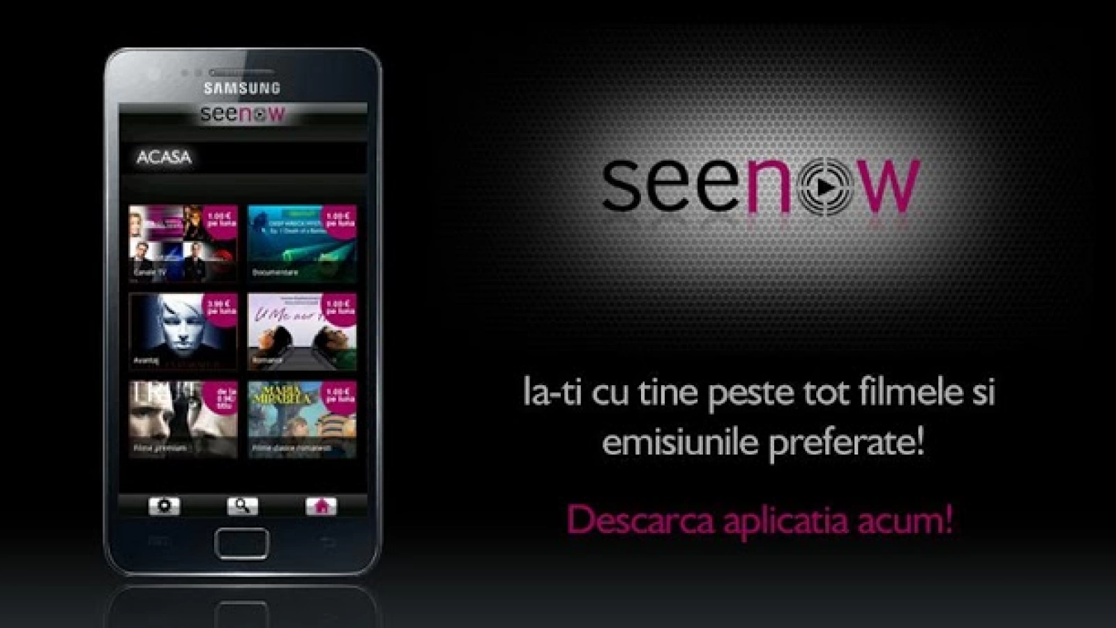 Aplicația Seenow primește un update la nivel de programe TV