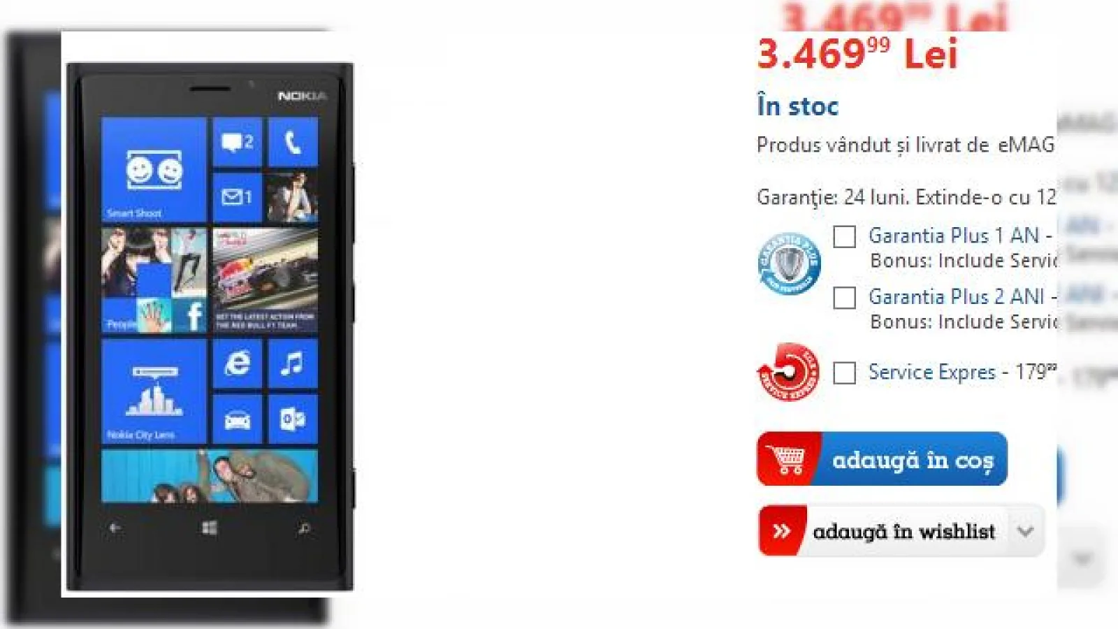 Nokia Lumia 920 disponibil la eMAG.ro; Telefonul Windows Phone cu cameră Pureview e aici!