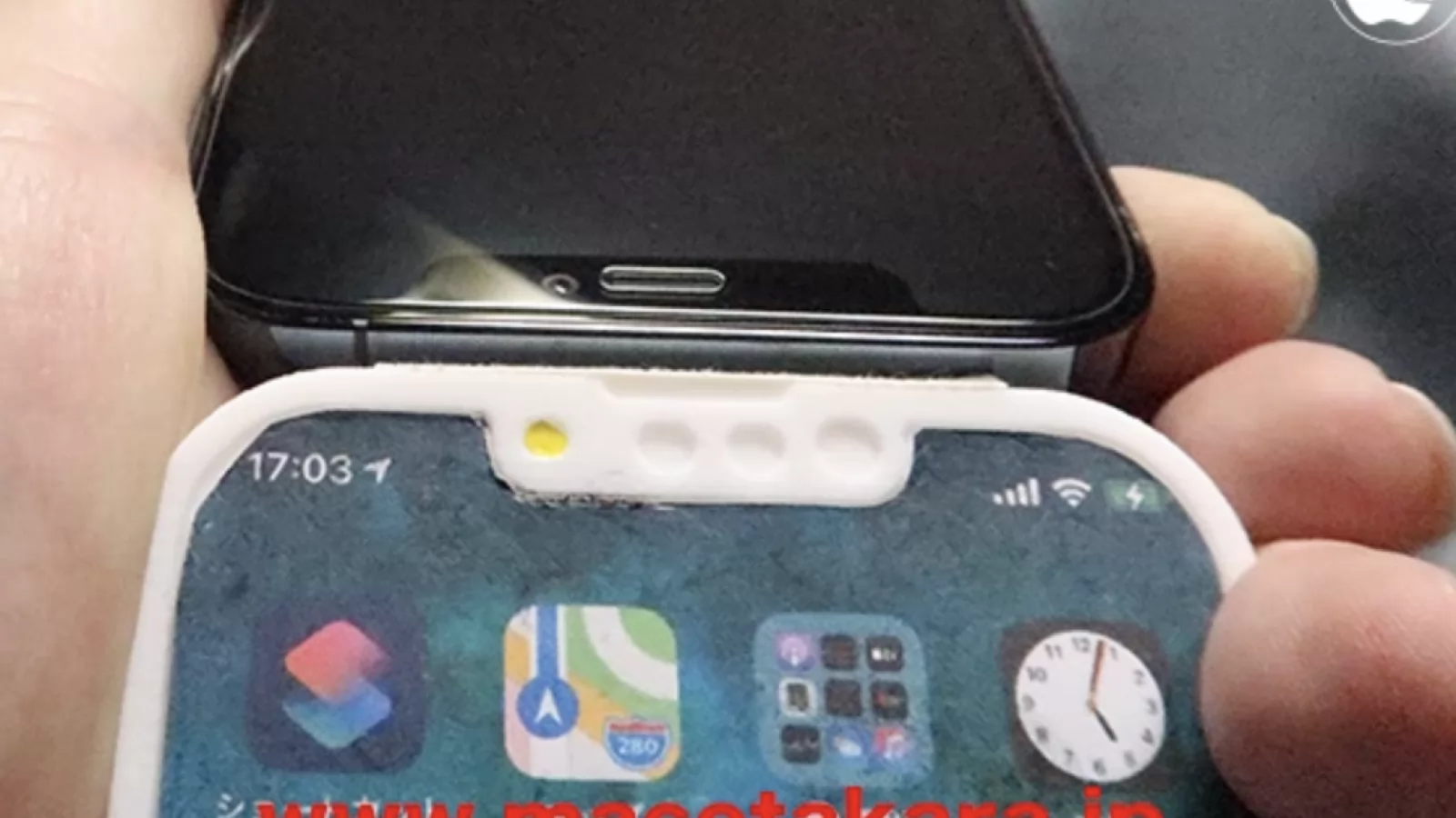 O machetă de iPhone 13 Pro dezvăluie un breton mai mic, cameră selfie repoziționată (Foto + video)
