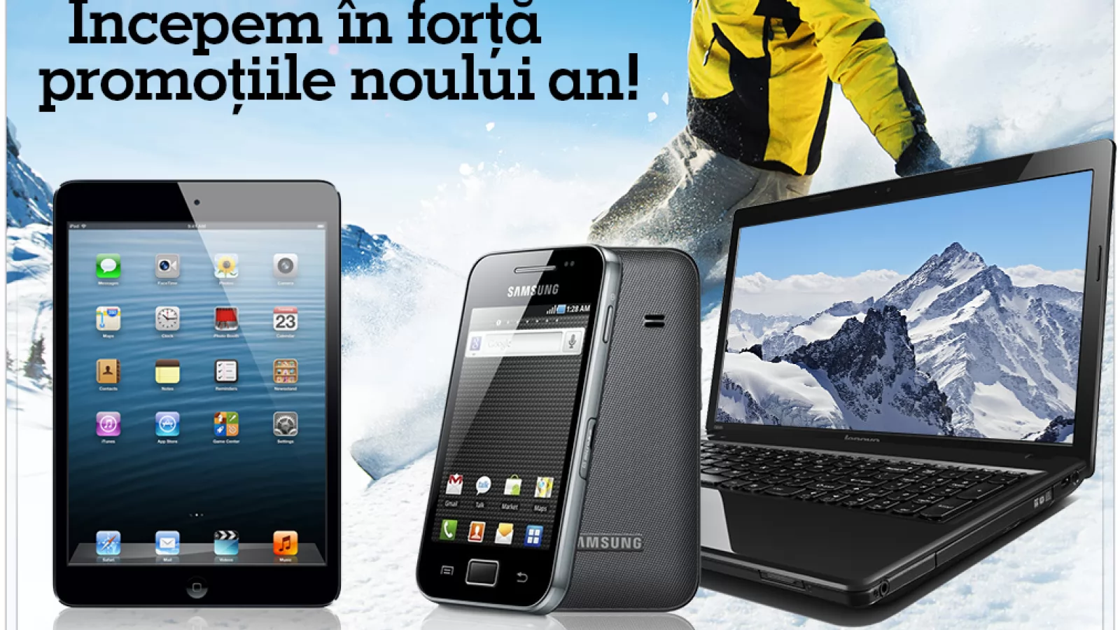 eMAG.ro da startul la promoții pe 2013! Tablete și smartphone-uri la reducere!