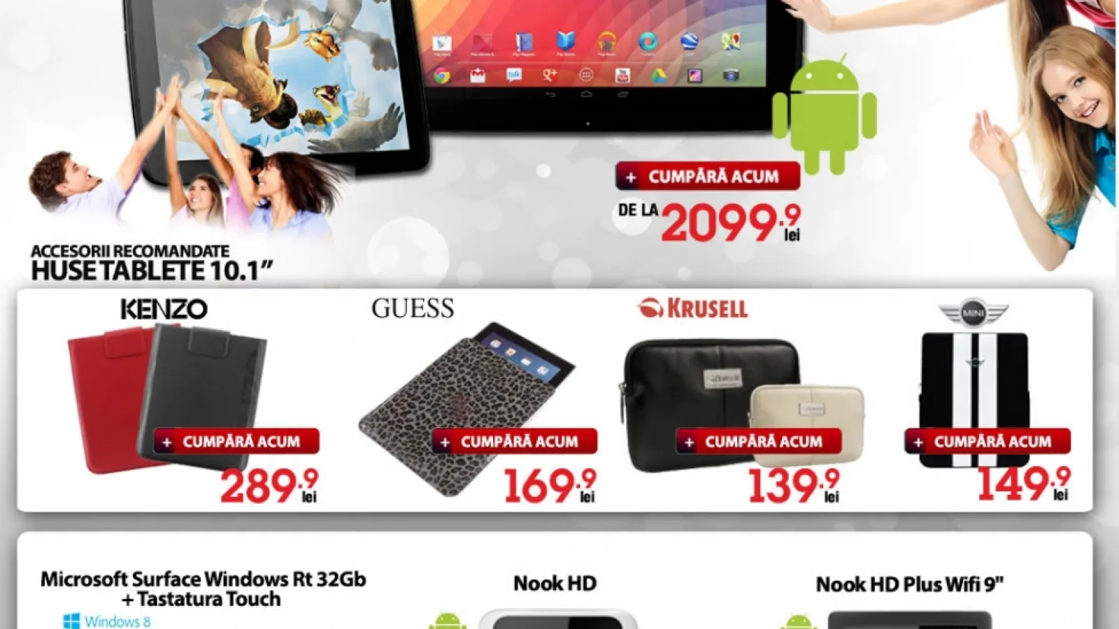 Quickmobile.ro prezintă primele reduceri de Quickend din 2013! Găsim și Nexus 10 și Microsoft Surface În oferta lor!