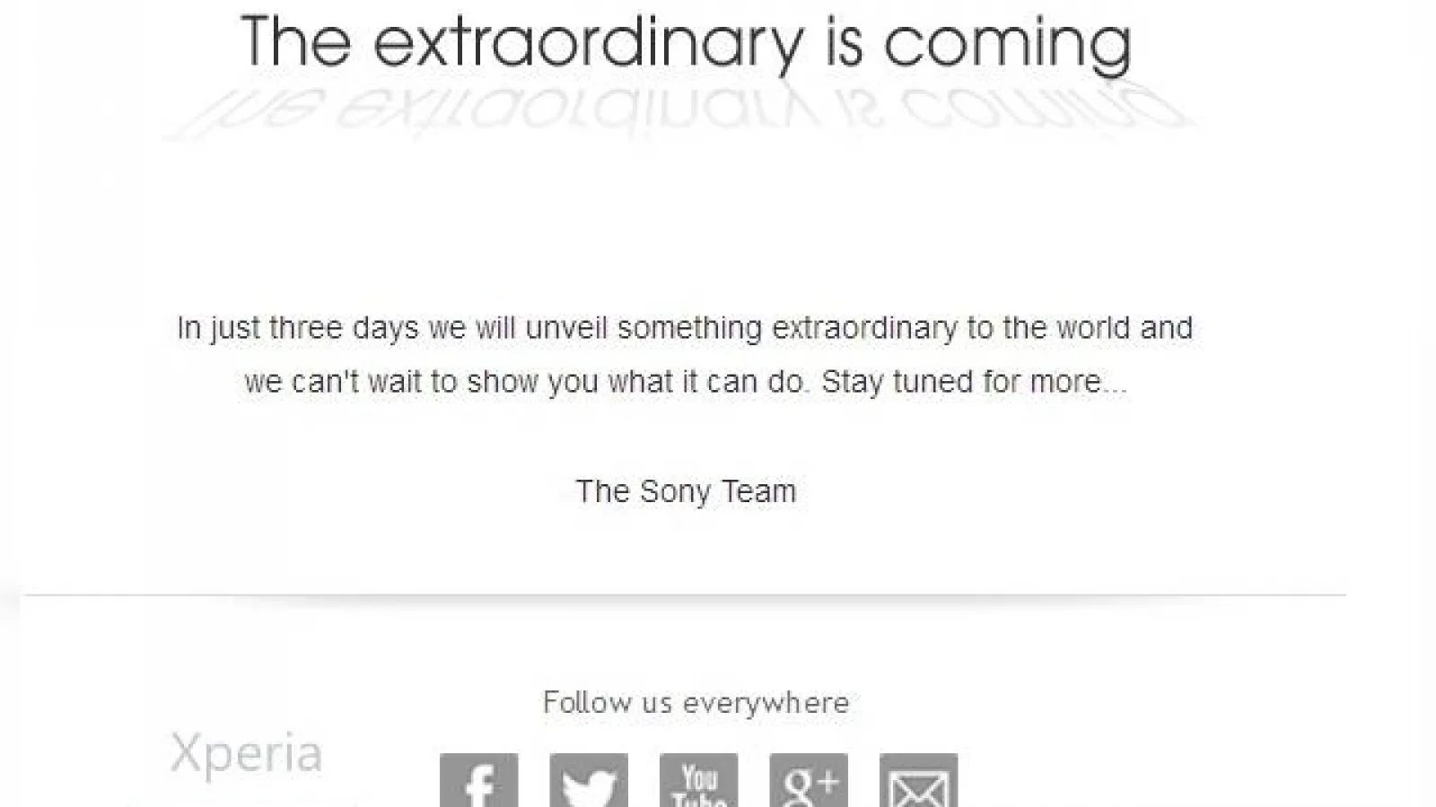 Sony continuă teasingul pentru CES 2013 cu un mail care promite "extraordinarul"