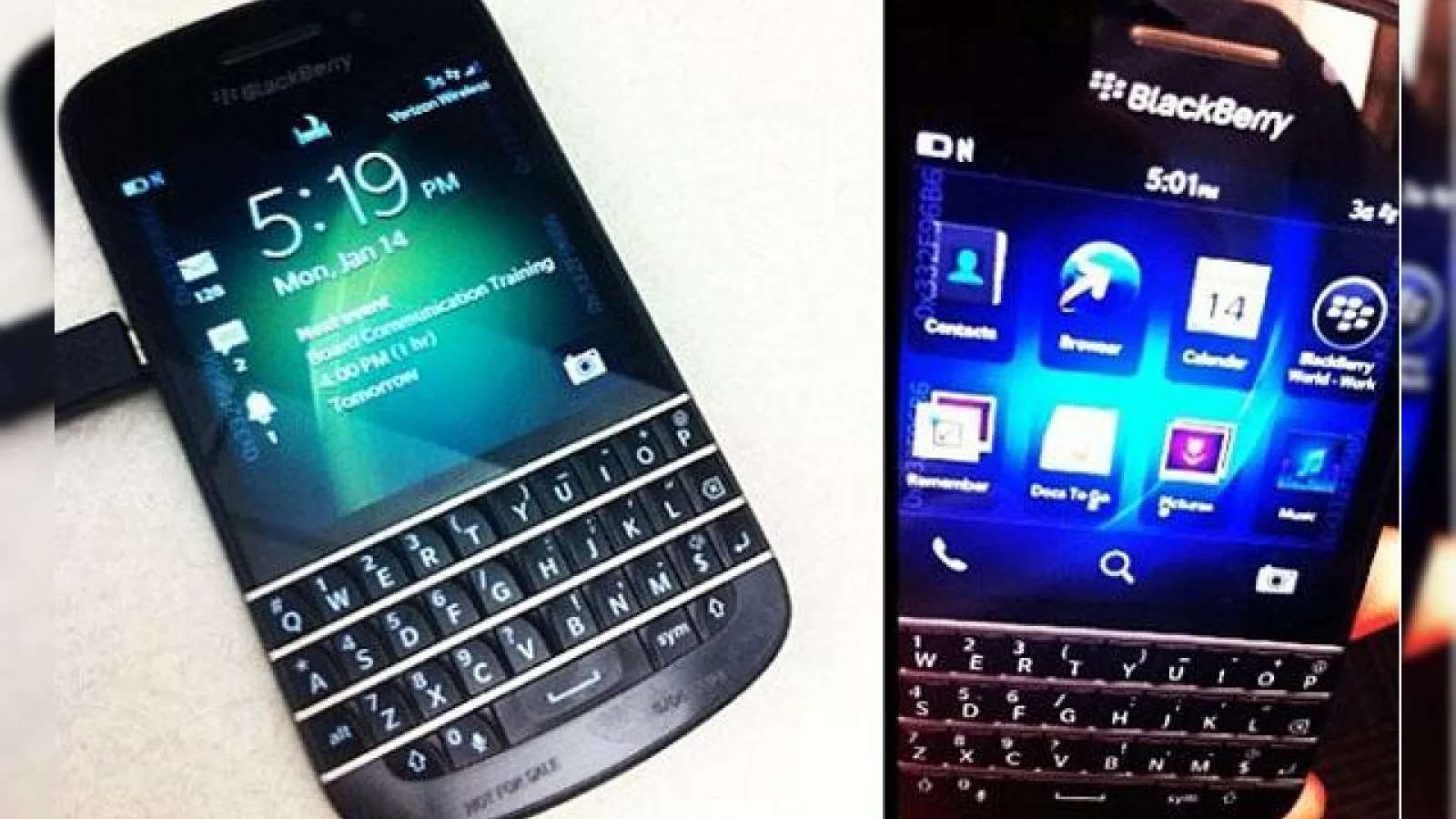Noi imagini cu BlackBerry X10, varianta QWERTY de telefon BB 10 OS