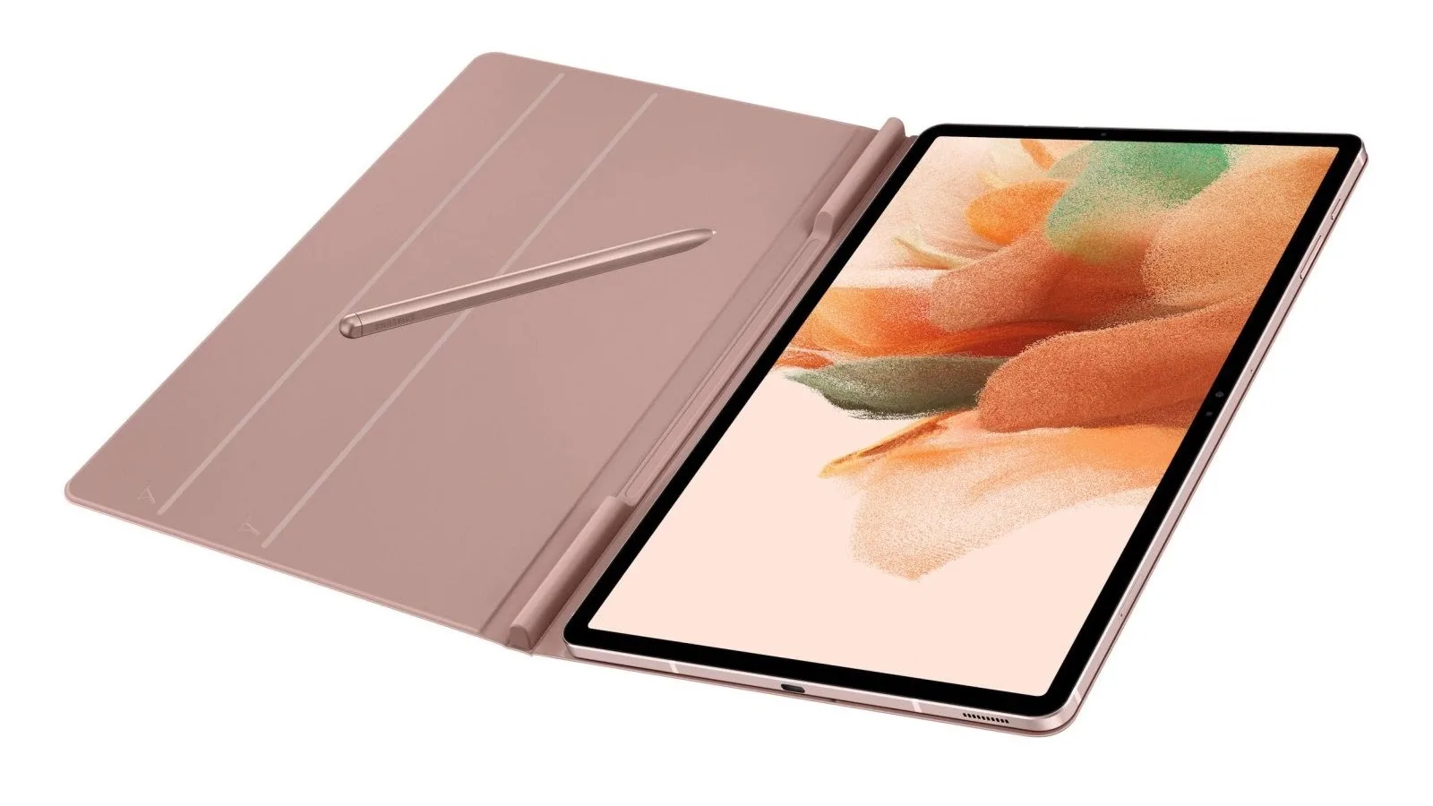 Samsung Galaxy Tab S7 Lite apare în noi randări axate pe accesorii: S-Pen, Book Cover roz
