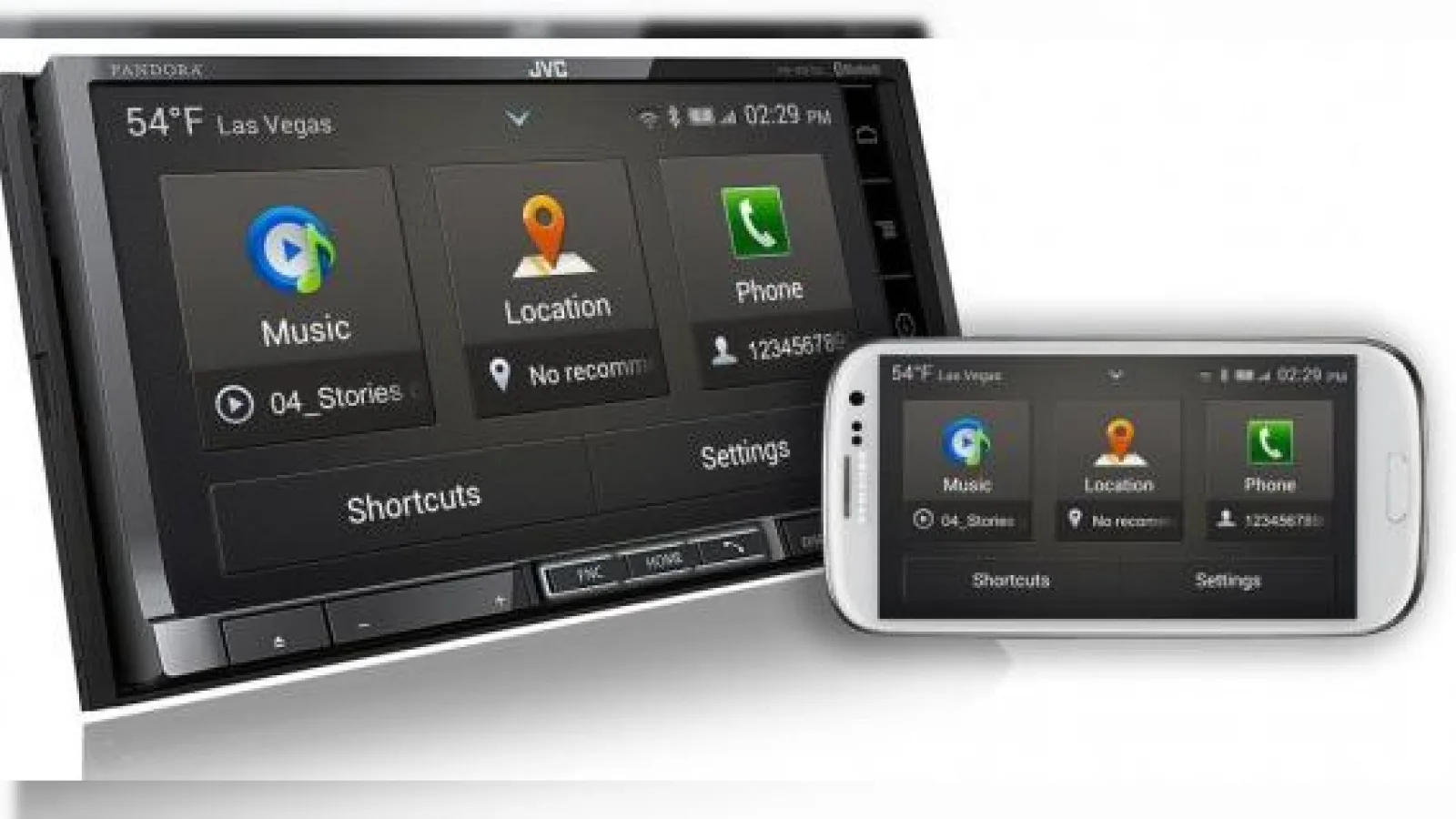 JVC anunță un sistem multimedia pentru automobile cu integrare smartpone și MirrorLink