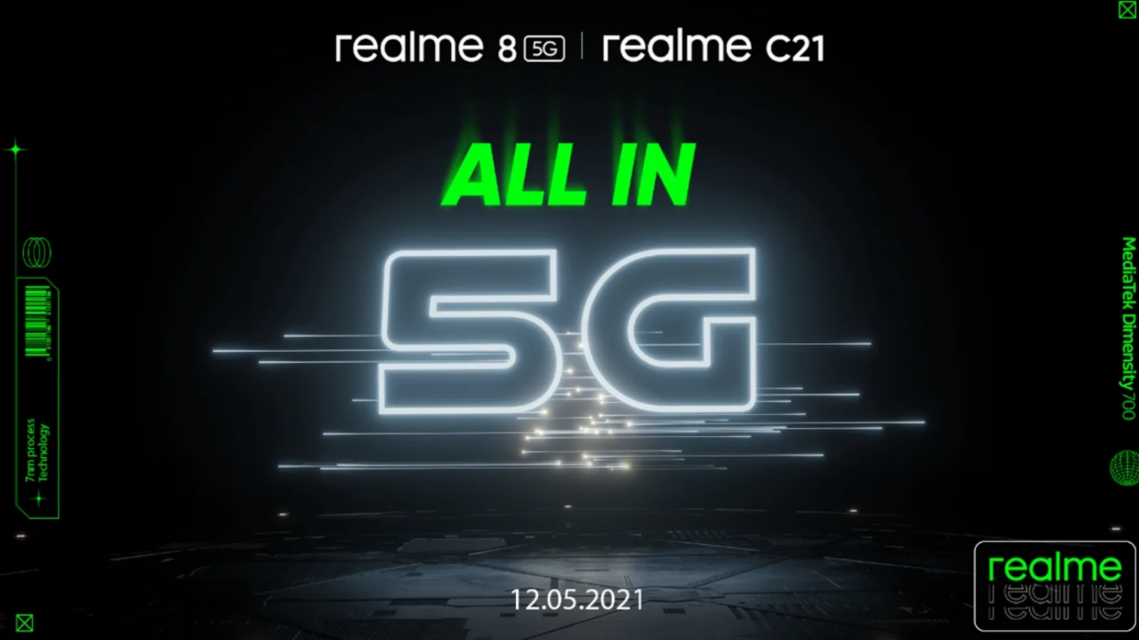 Realme 8 5G și C21 vor debuta oficial pe 12 mai în România! Sosește cel mai accesibil telefon 5G din portofoliul companiei