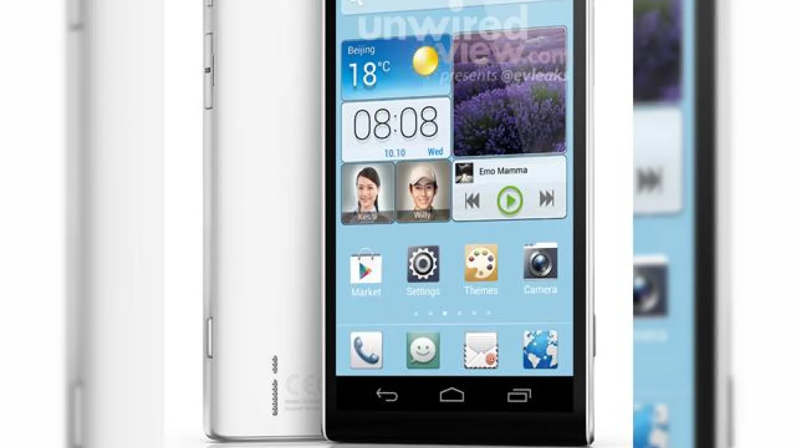Huawei Ascend P2 Își face apariția În prima imagine de presă: telefon quad core cu ecran Full HD