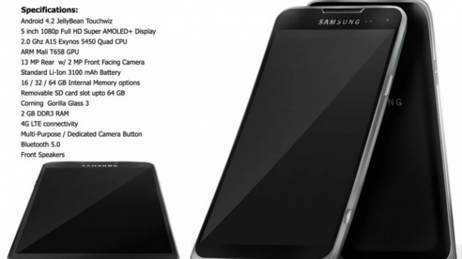 O nouă imagine cu Samsung Galaxy S4 Își face apariția: randare bazată pe metal, cu dotări high end