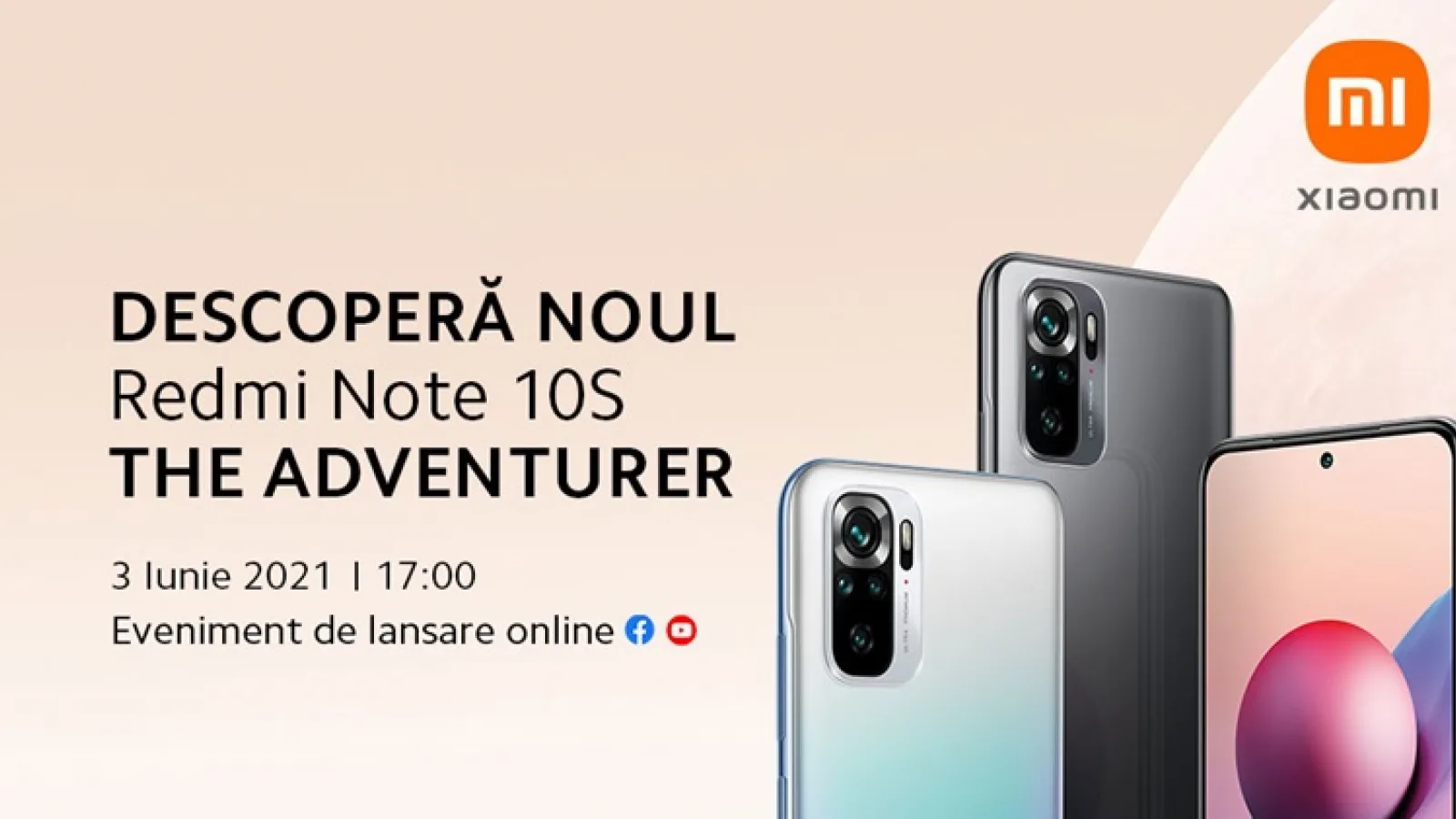 Xiaomi lansează astăzi în România noile telefoane Redmi Note 10s și Note 10 5G; Iată cum poți urmări show-ul live de la ora 17:00