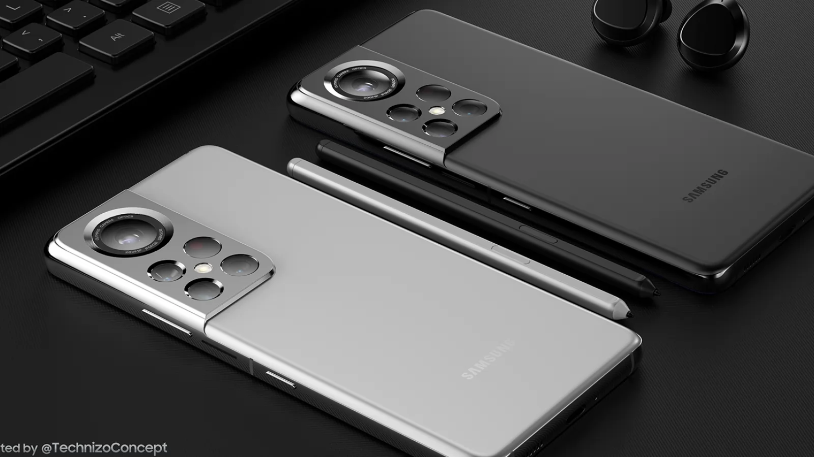 Samsung Galaxy S22 Ultra primește randări concept; Are cameră Olympus de 200 MP, suport S-Pen și un sistem de răcire avansat