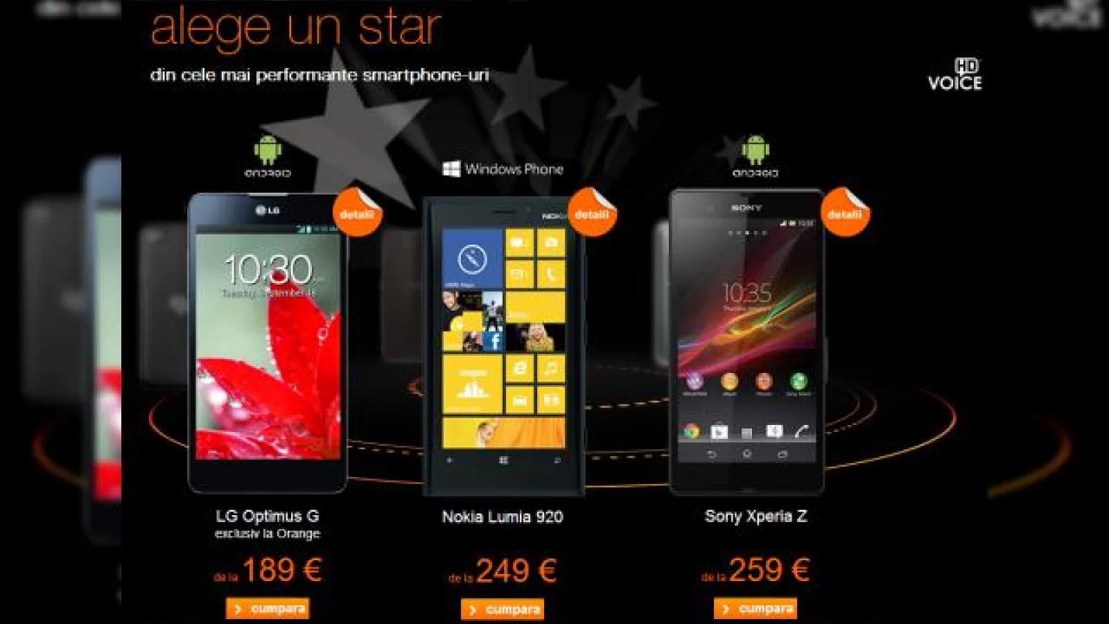Sony Xperia Z disponibil la precomandă prin Orange România pornind de la 259 de euro