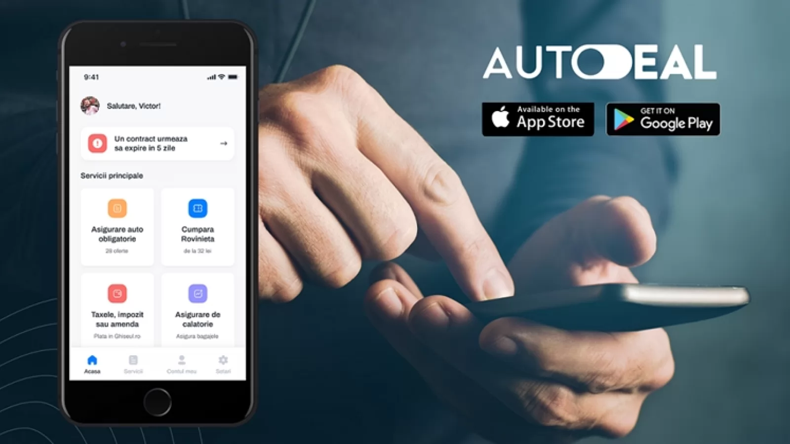 Un start-up din Cluj a lansat aplicația Autodeal; Este una dintre cele mai complexe și complete soluții de gestionare a costurilor și obligațiilor auto din România