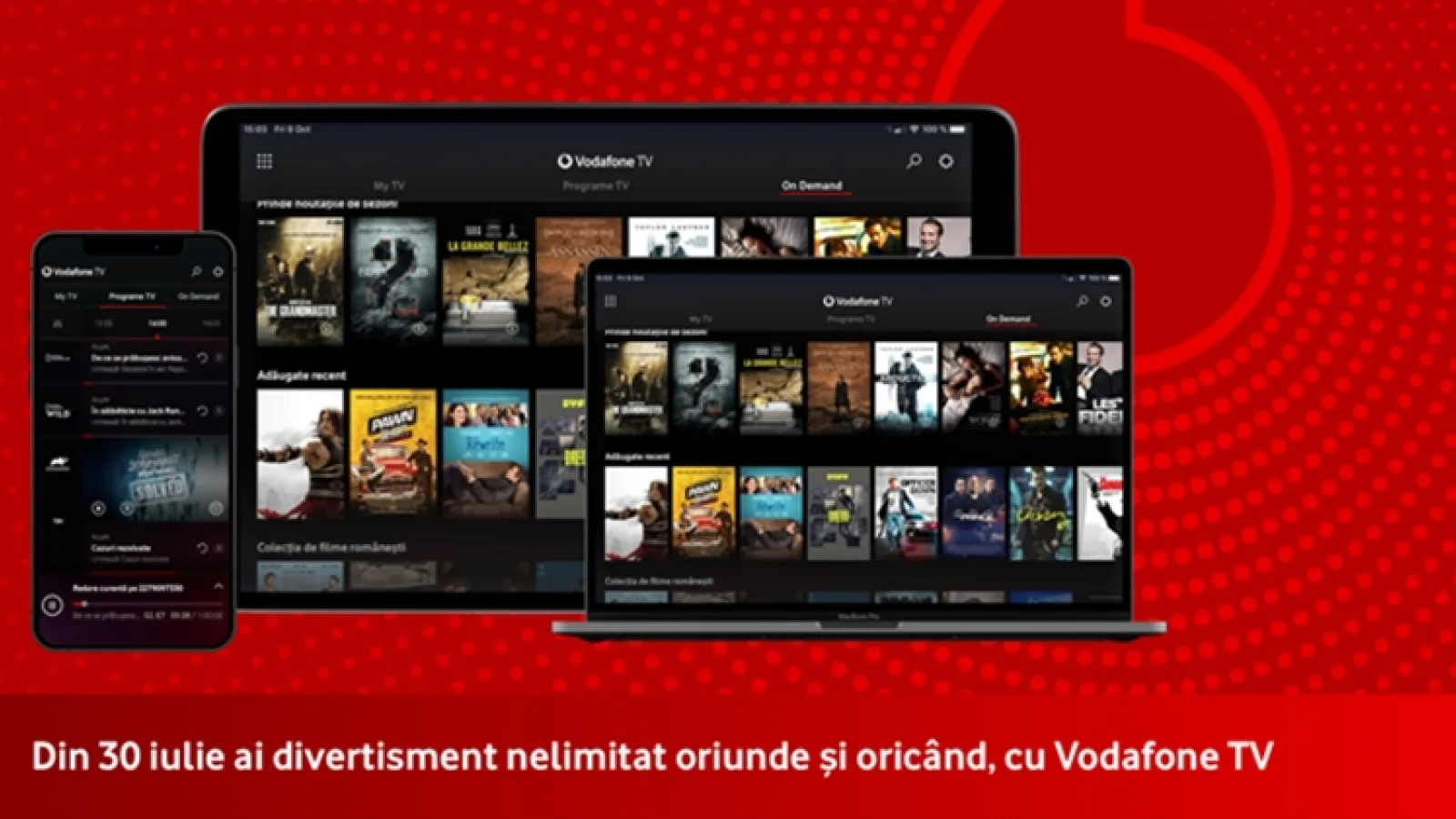 Din 30 iulie serviciul de streaming Horizon GO, în trecut deținut de UPC, va fi înlocuit cu Vodafone TV; Iată cum vei putea urmări canalele TV, filmele și serialele preferate