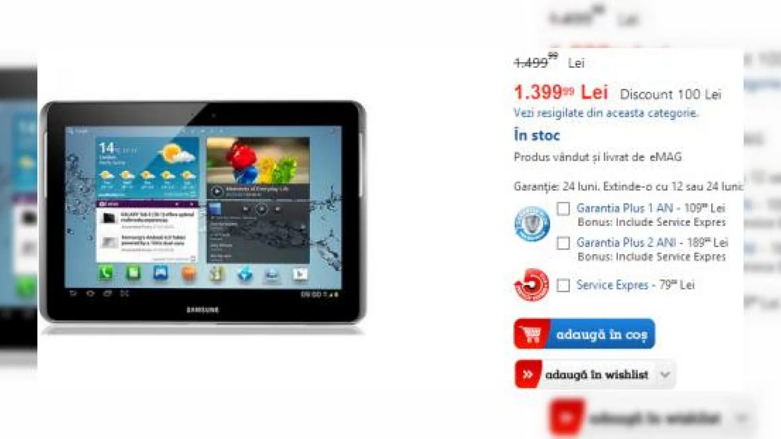 Samsung Galaxy Tab 2 10.1 are parte de o ofertă foarte bună de preț la eMAG.ro