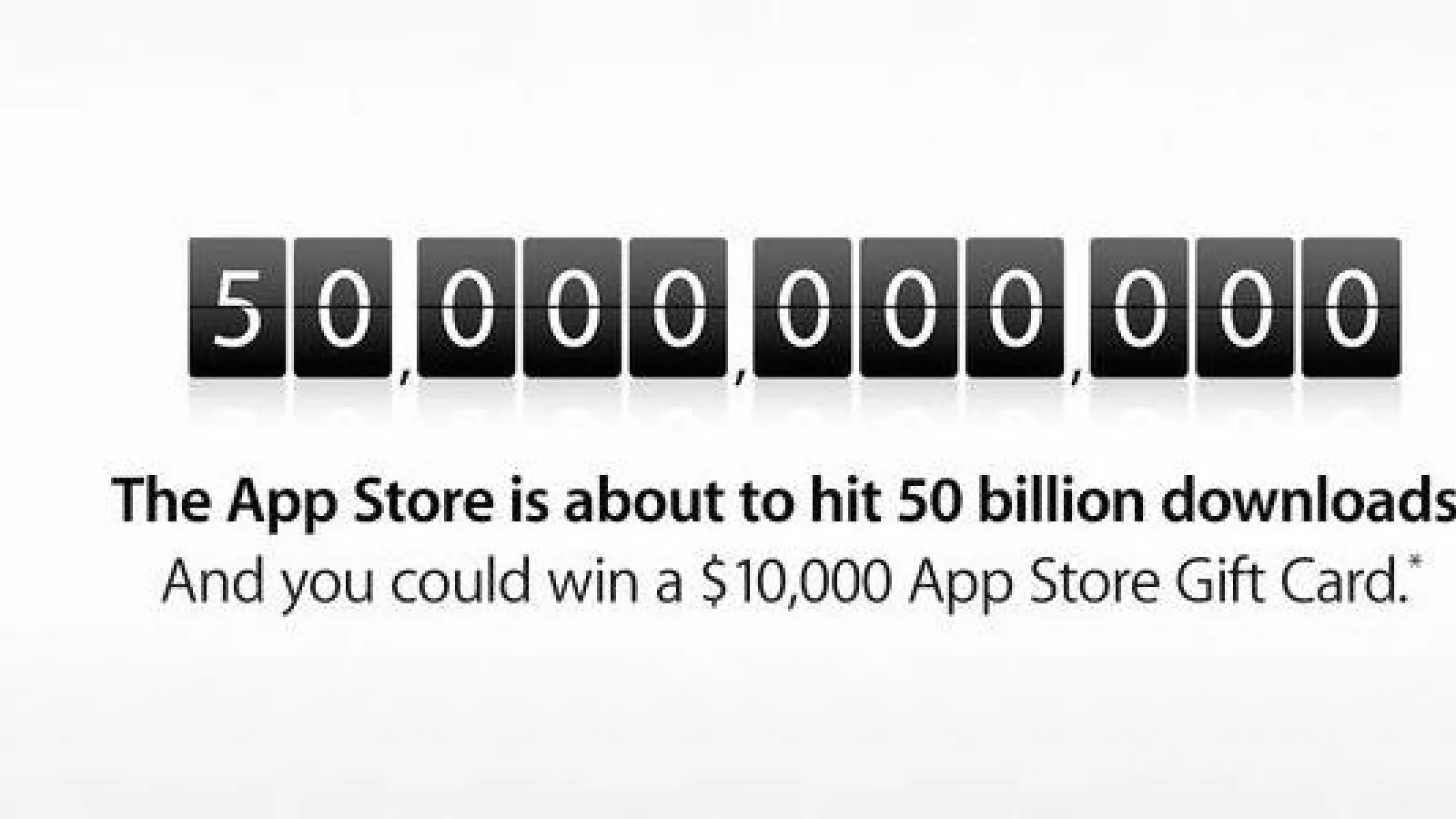 Apple App Store e gata să atingă 50 de miliarde de downloaduri; Apple sărbătorește cu 10.000 de dolari cadou!