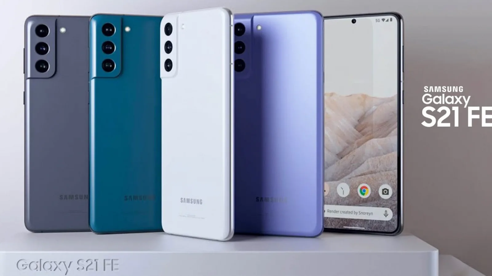 Samsung Galaxy S21 FE apare în noi randari detaliate, care prezintă telefonul din toate unghiurile posibile