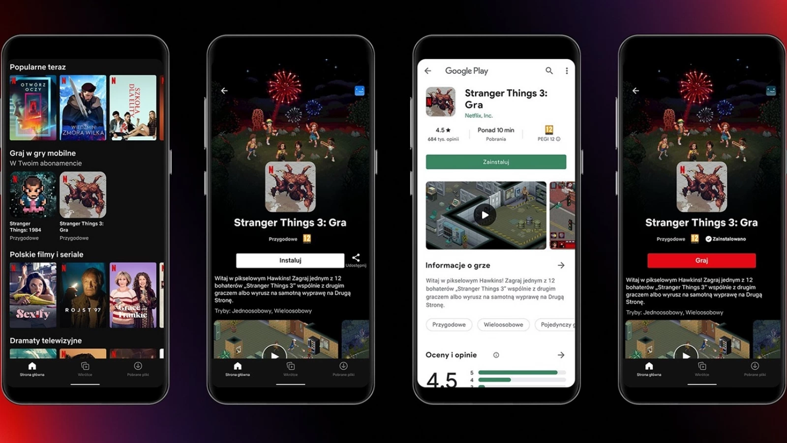 Jocurile au debutat pe Netflix în Polonia; Utilizatorii se pot juca două titluri Stranger Things