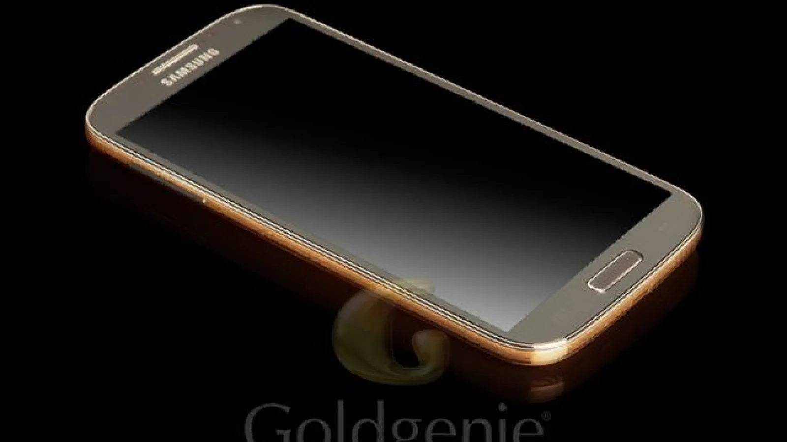 Un Samsung Galaxy S4 din aur costă aproape 2000 de euro, În versiunea Goldgenie