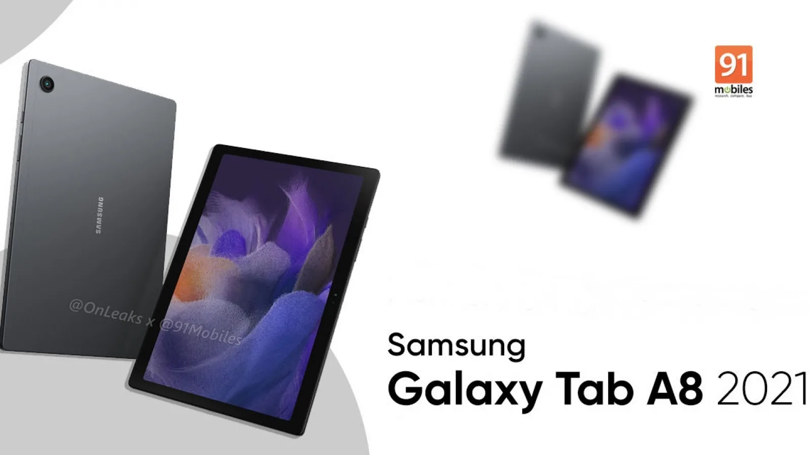 Samsung Galaxy Tab A8 (2021) își face apariția în randări; Noua tabletă se apropie de lansare