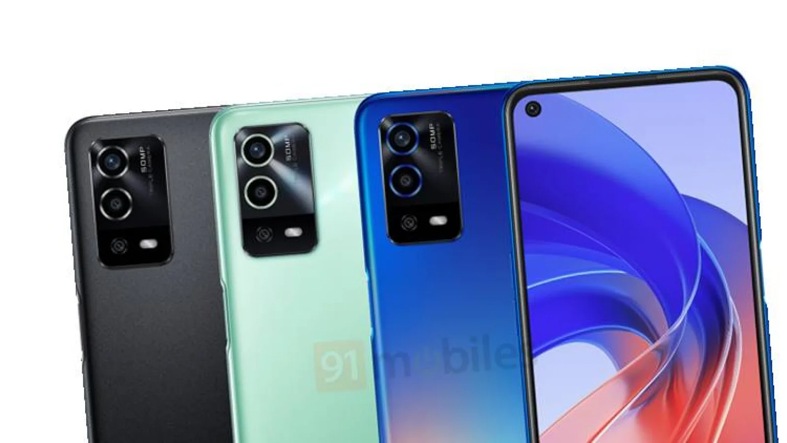 OPPO A55 4G se afișează în randări credibile și are dezvăluite câteva dotări hardware
