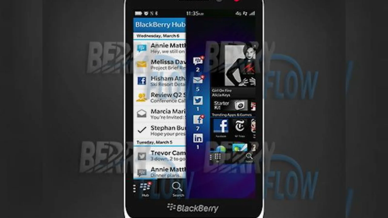 BlackBerry Z5 apare pe jumătate Într-o fotografie și Într-o randare de presă; Midrange BB 10 OS?