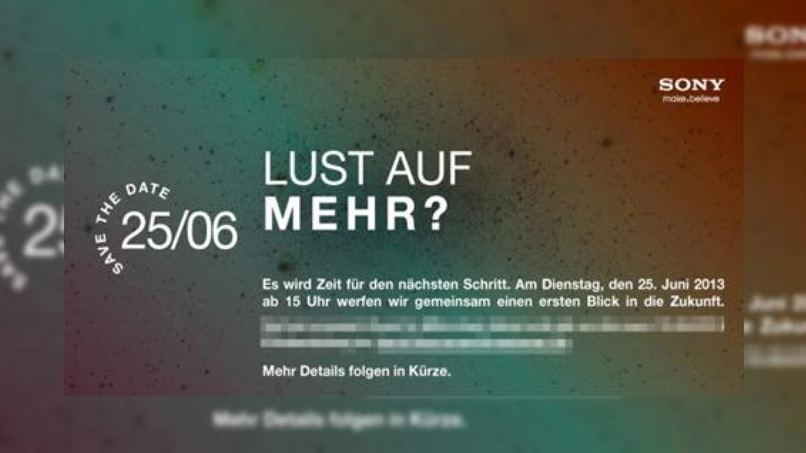 Sony trimite invitații de presă pentru un eveniment organizat pe 25 iunie; Lansarea lui Xperia Togari?