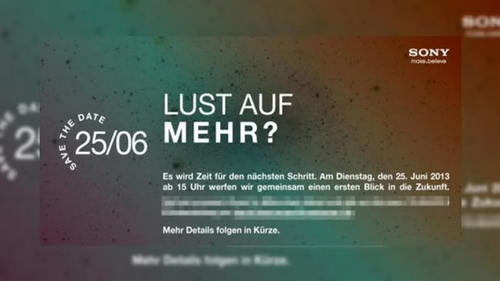 Sony trimite invitații de presă pentru un eveniment organizat pe 25 iunie; Lansarea lui Xperia Togari?