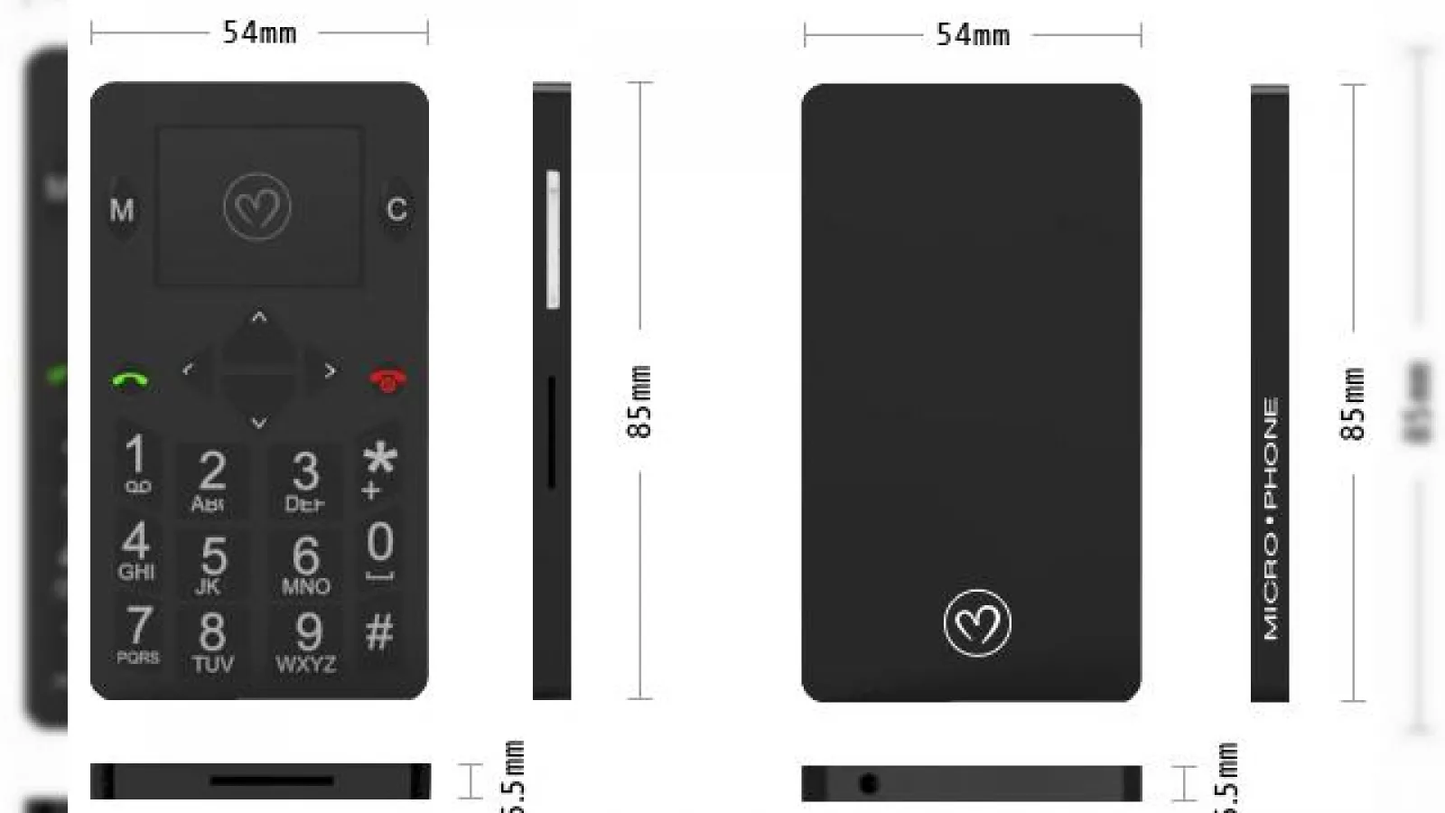 Micro-Phone, un mini telefon care Încape În orice buzunar, mic cât o carte de credit