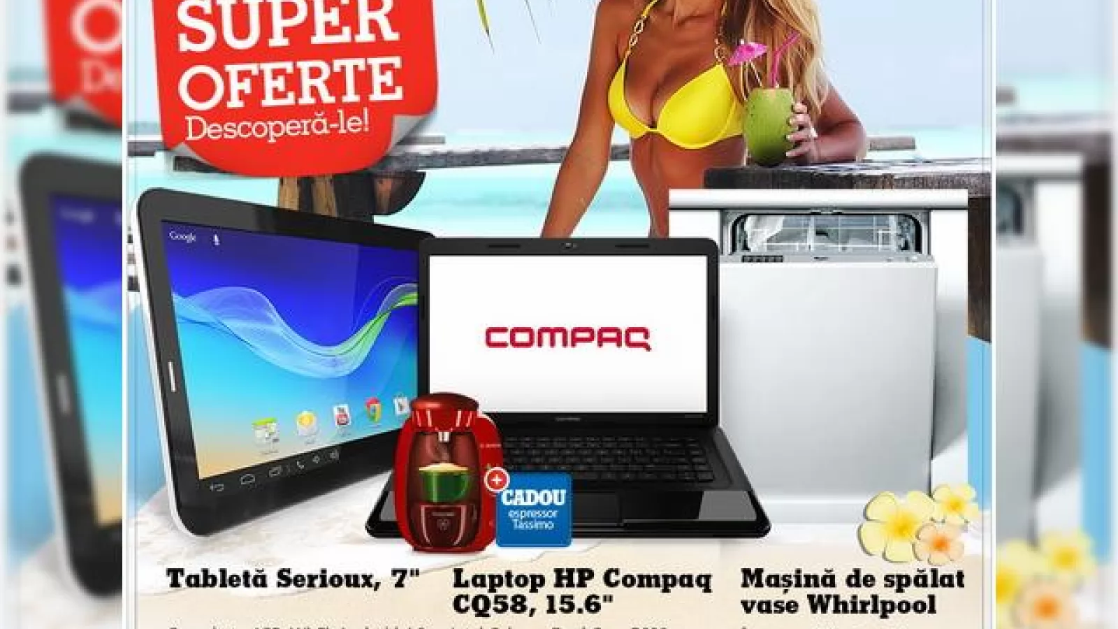 Oferte de vacanță de la eMAG.ro: tablete de la 369 de lei, promoții la telefoane Samsung