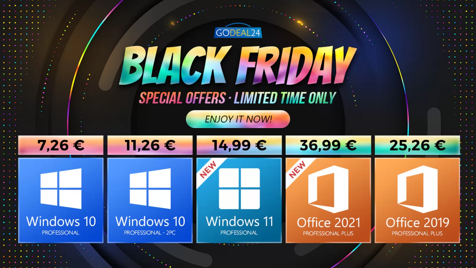 (P) Black Friday pe GoDeal24 cu super oferte pentru licențele software Windows 10/11