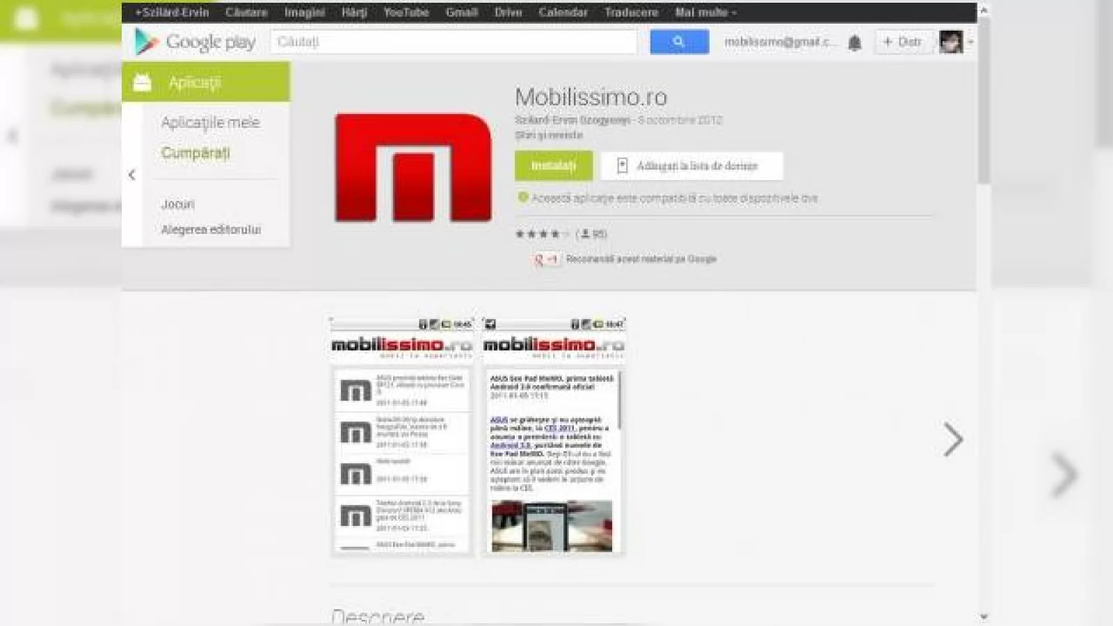 Google modifica interfața web a lui Play Store, evoluează În direcția de pe Android