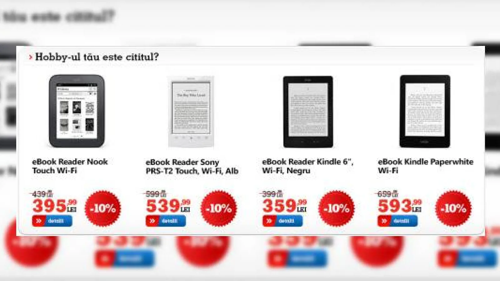 eMAG.ro oferă 10% reducere la e-readere În perioada următoare; Modele Sony și Amazon incluse!