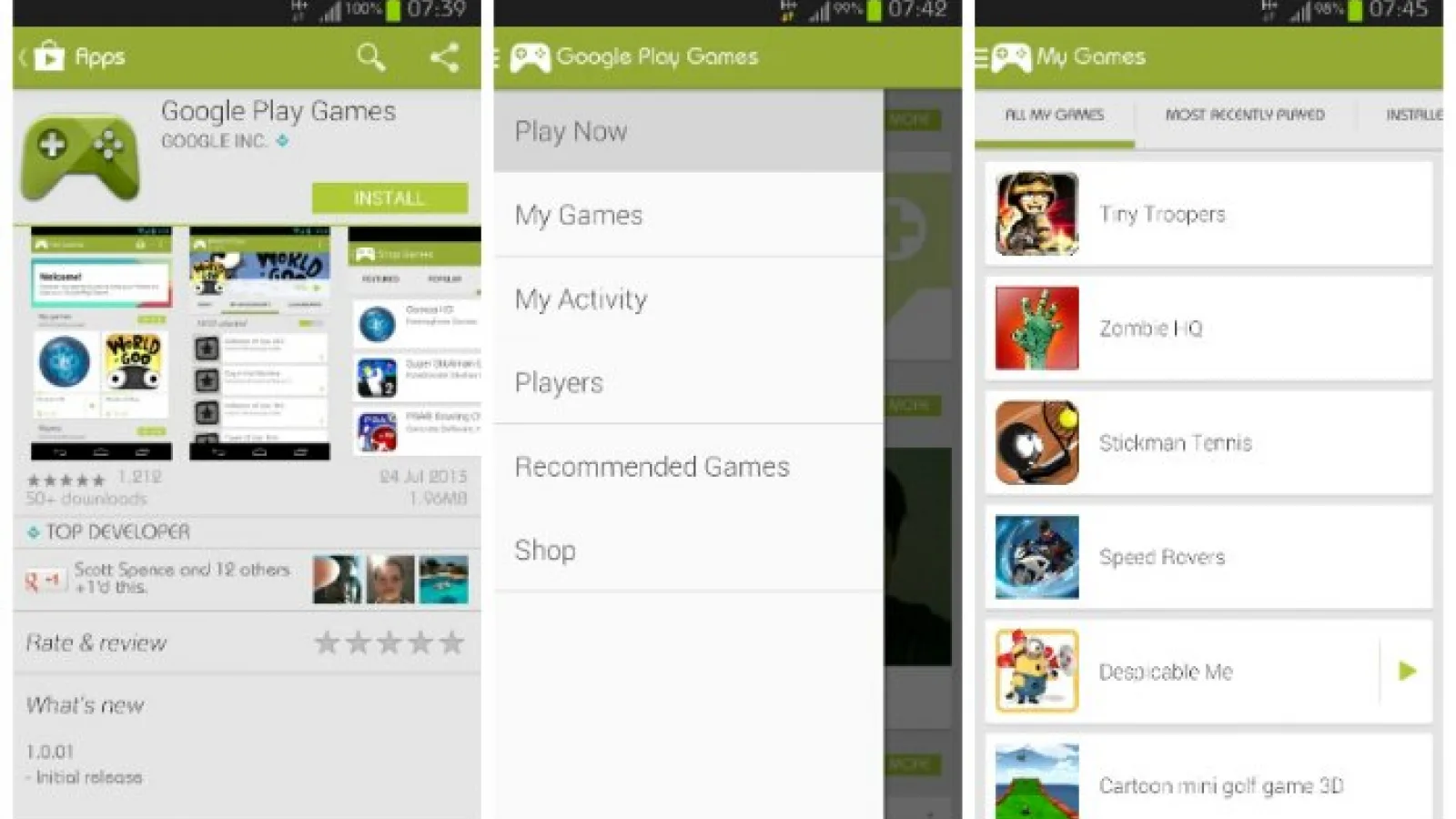 Google Play Games poate fi descărcat acum pe Android