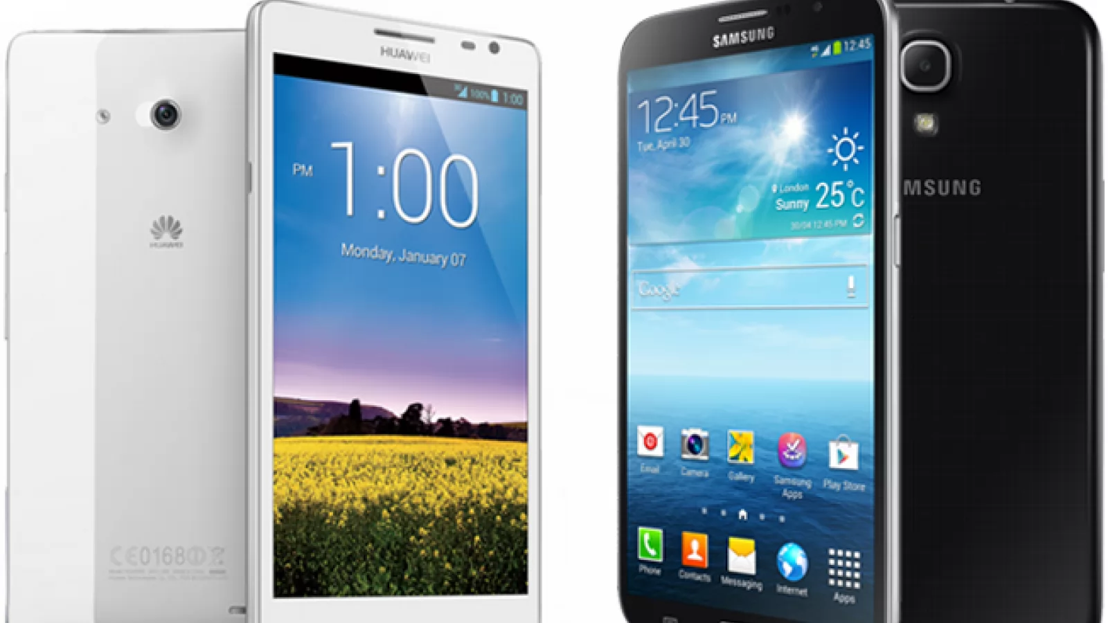 Bătălia giganților: Huawei Ascend Mate de la Orange vs Samsung GALAXY Mega 6.3 de la Vodafone