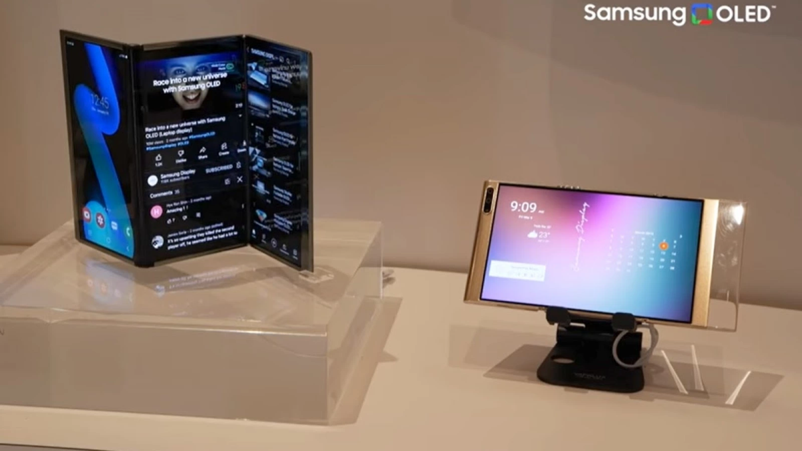 CES 2022: Samsung prezintă prototipuri de ecrane dublu pliabile, rulabile (Demo Video)
